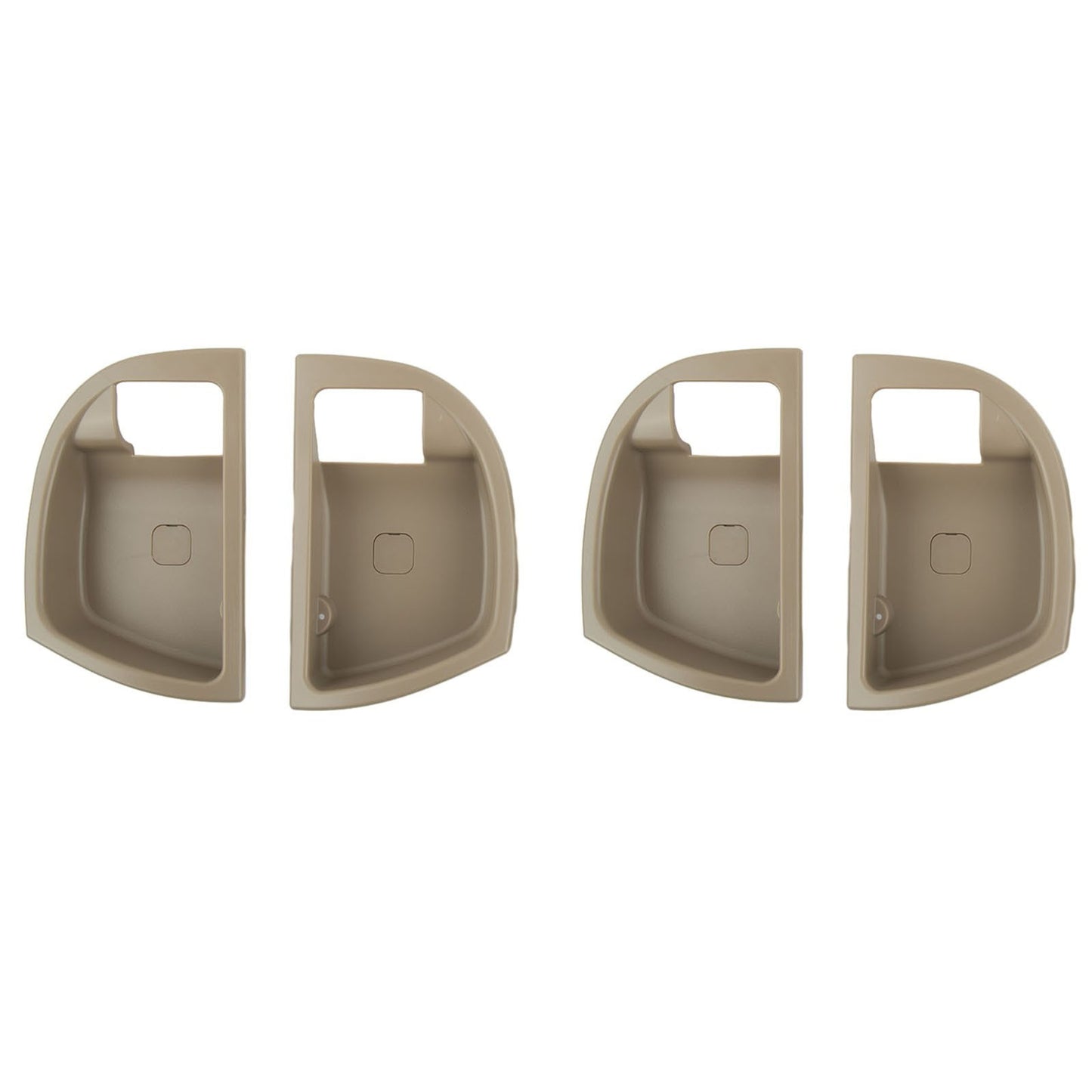 4Pcs Inside Door Handle Trim Cover Beige L & R For Hyundai Santa Fe 2007-2012