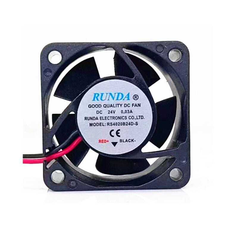1/piece RUNDA RS4020B24D-S 24V 0.03A 4020 4cm Double Ball Bearing Cooling Fan