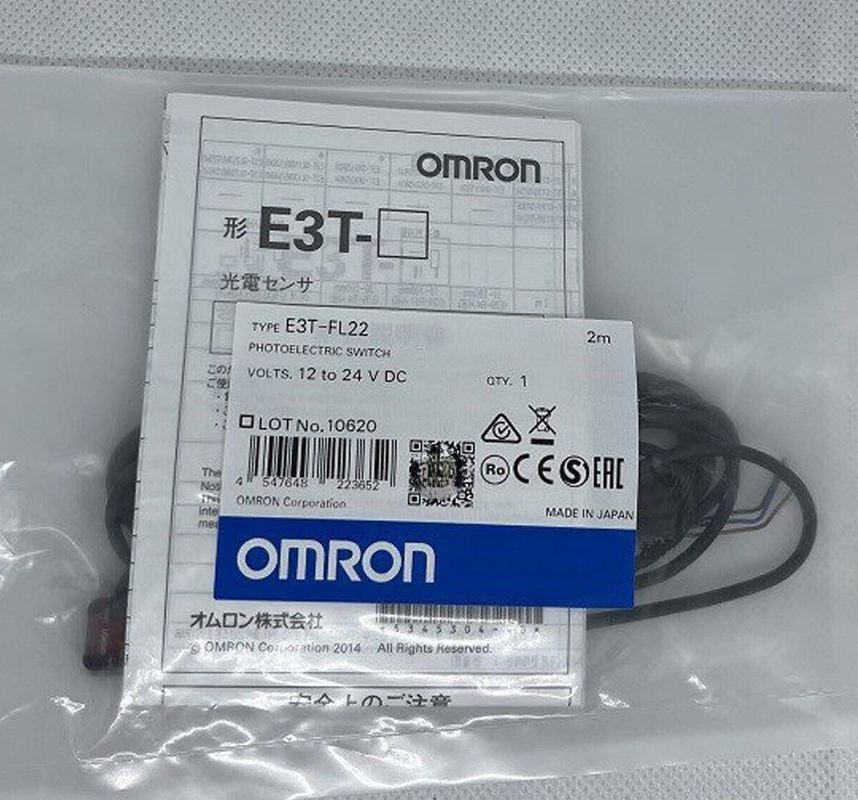 1pcs OMRON Optical Fiber Sensor  E3T-FL22  2M  E3T1228M