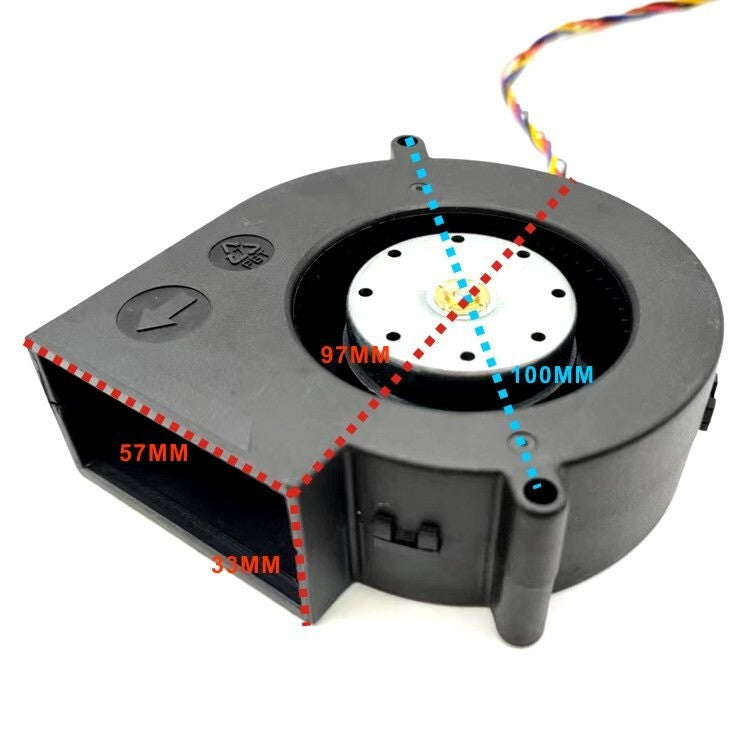 Delta BFB1012UH 12V cooling fan 6A high-power DC blower Large volume turbine