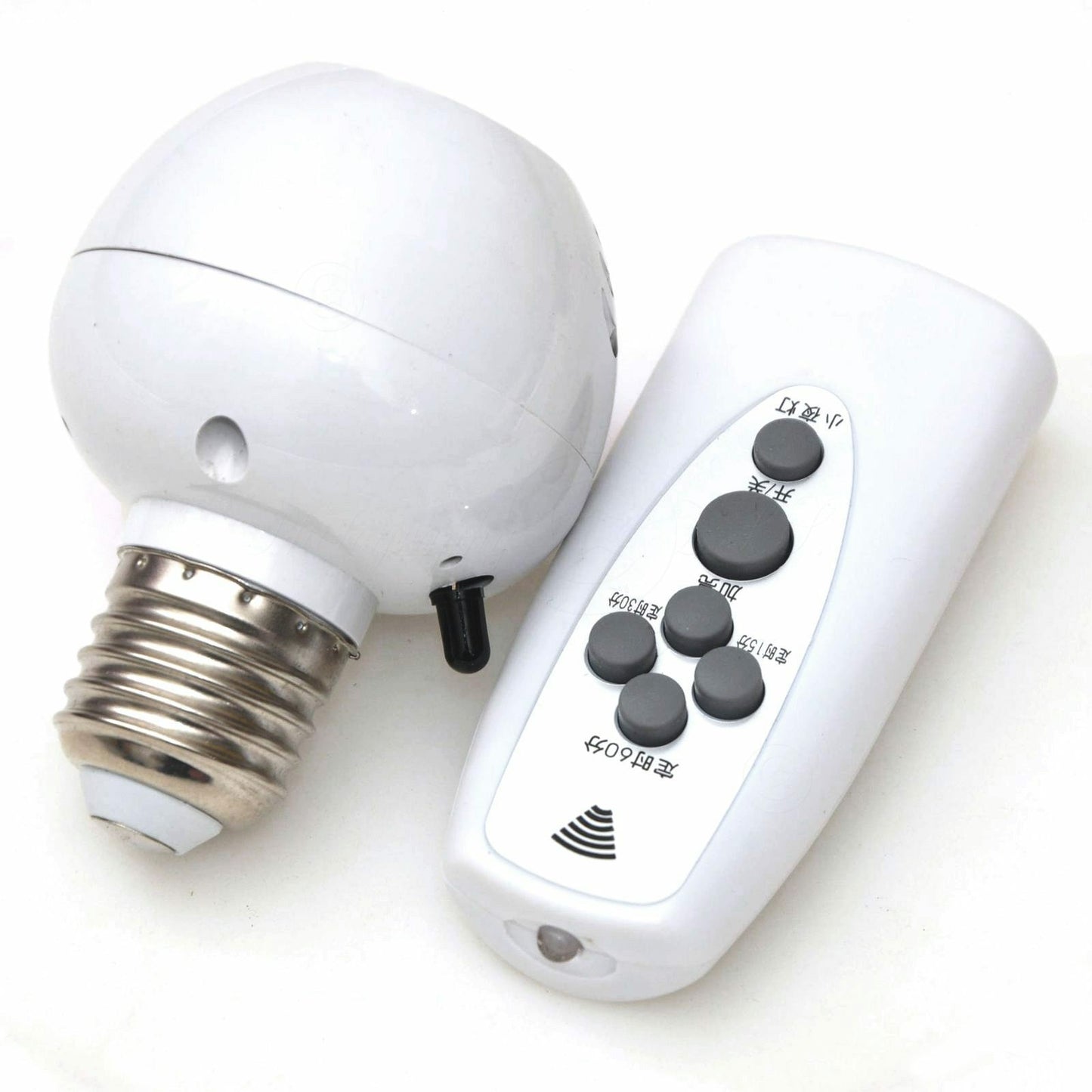 Wireless IR Remote Control E27 LED Bulb Holder Timer Dimmable Night Light Base