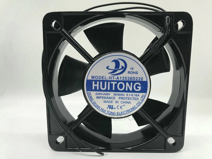 1PC Cabinet Axial Cooling Fan HUI TONG HT-A13538D220 AC220-240V 0.1-0.16A