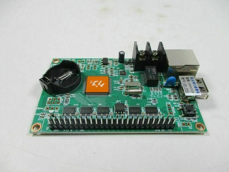 1PCS  HD-E64 network port + U disk control card LED strip screen card