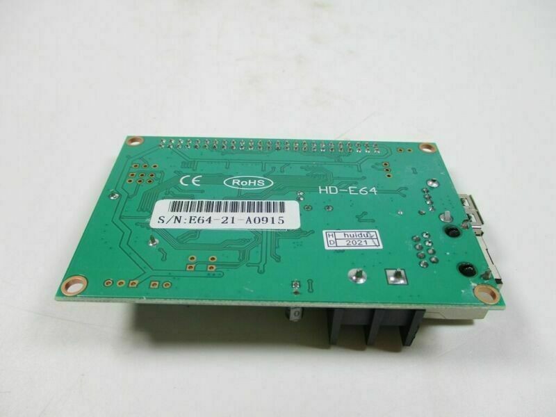 1PCS  HD-E64 network port + U disk control card LED strip screen card