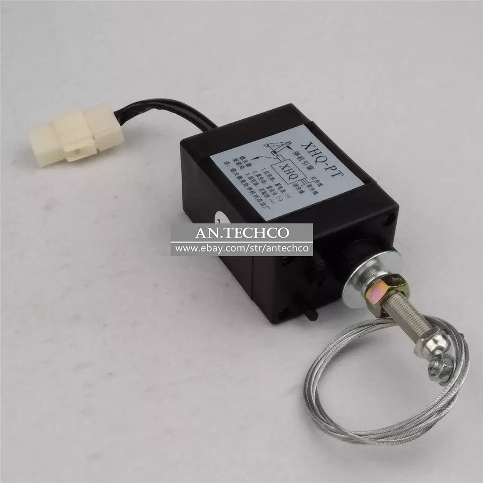 Engine Stop Solenoid XHQ-PT 12V 24V Diesel Engine Flame Out Device Off/On