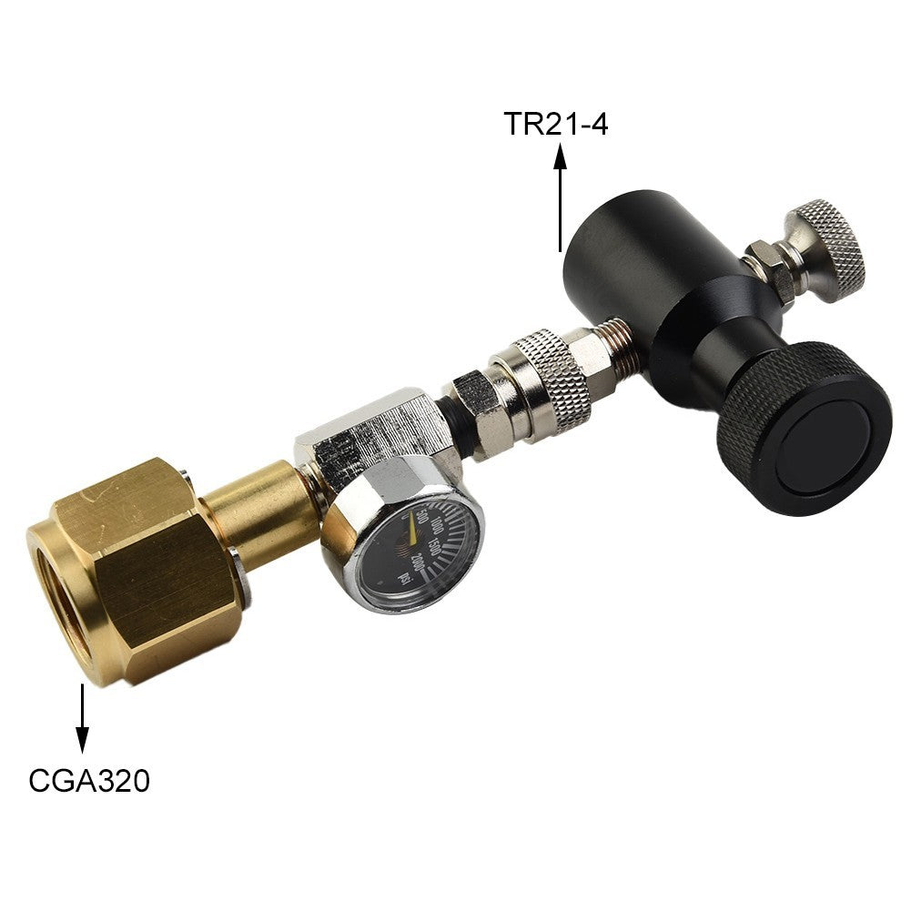 Refill Adapter For Soda Stream Gas Station M18*1.5 Female 2000psi Black Watch