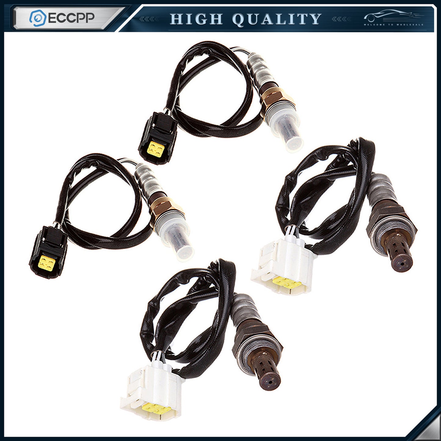 4pcs Upstream Downstream 02 O2 Oxygen Sensor for 2003 Jeep Wrangler 4.0L L6