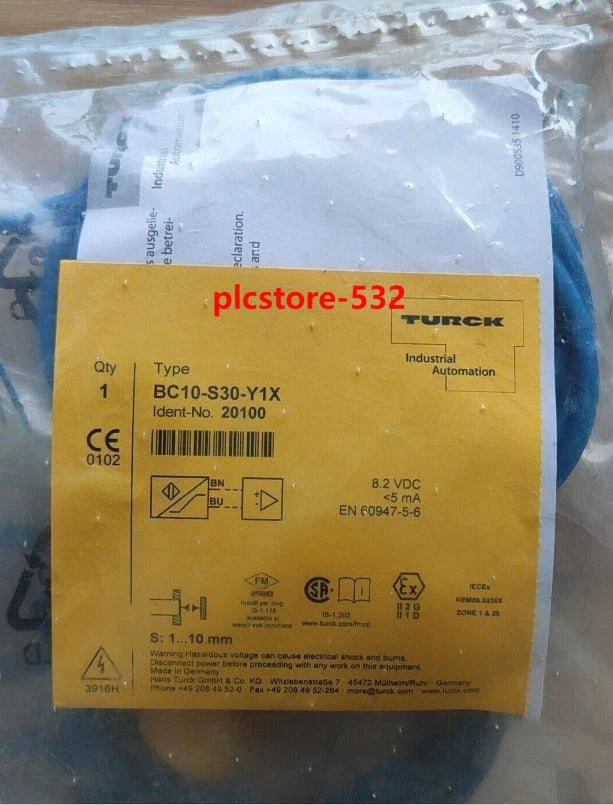 Turck BC10-S30-Y1X Capacitive Proximity Sensor Shielded #DW #P
