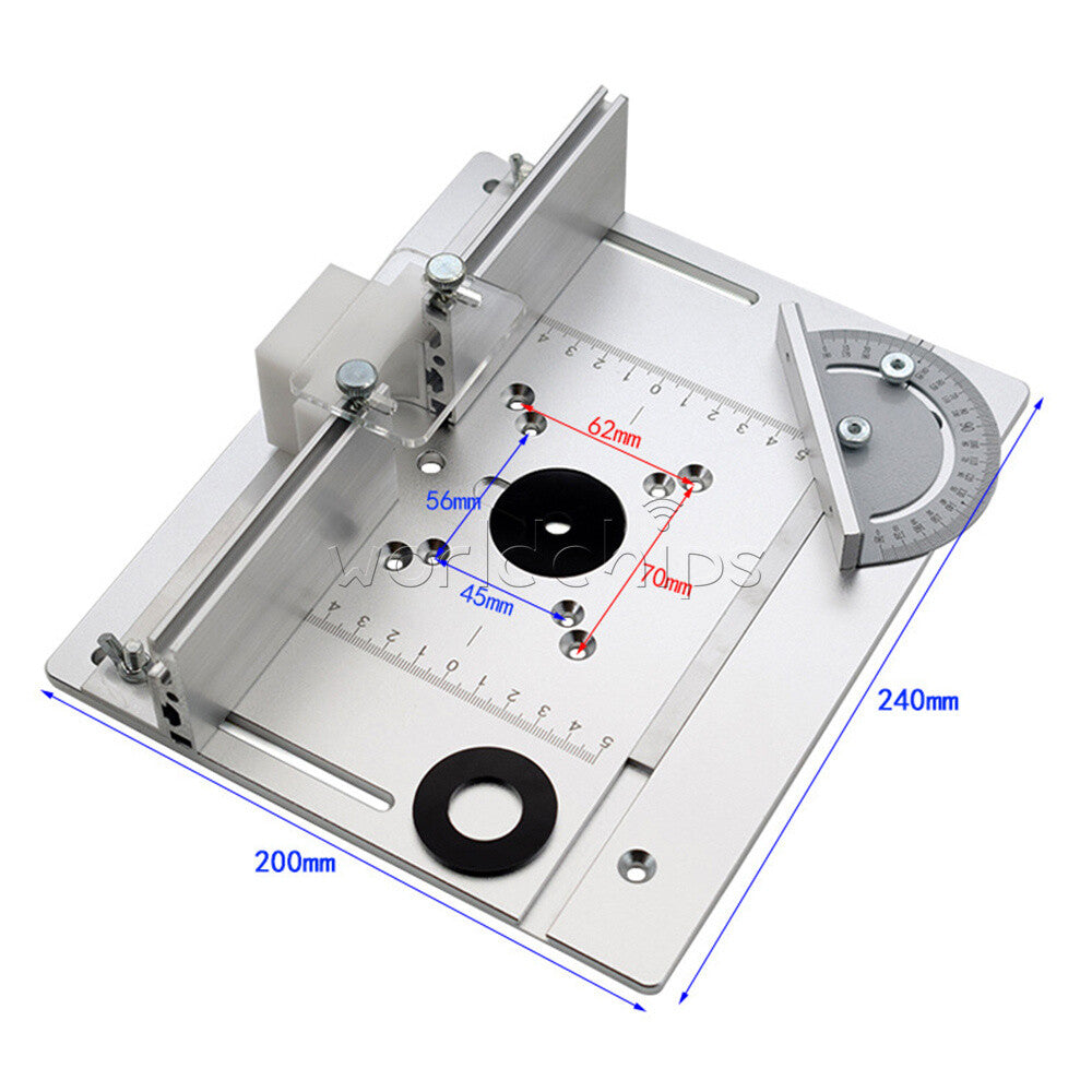 Router Table Insert Plate Woodworking Benches Aluminum Profile Fence Brackets