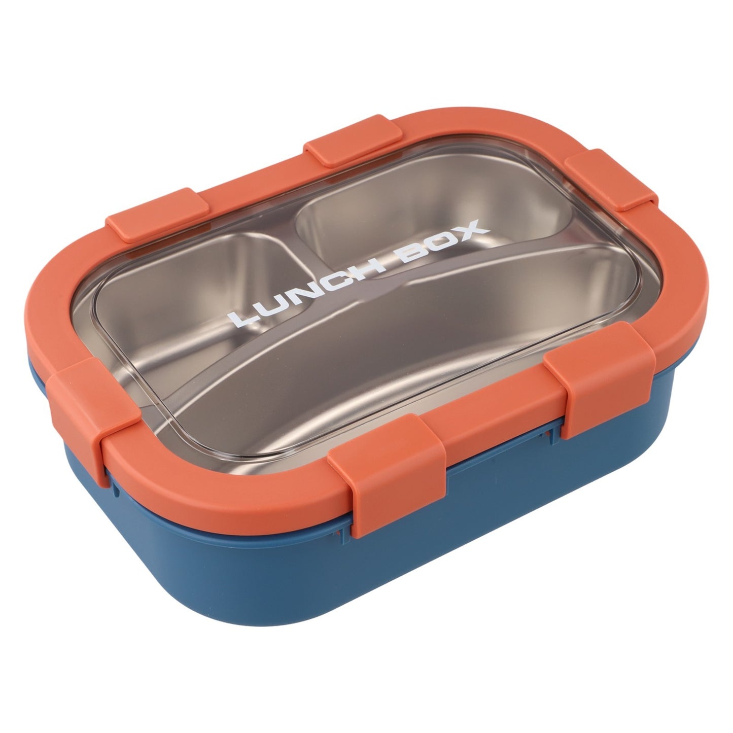 Three Compartment Stainless Steel Lunch Box Leakproof Container for Adults