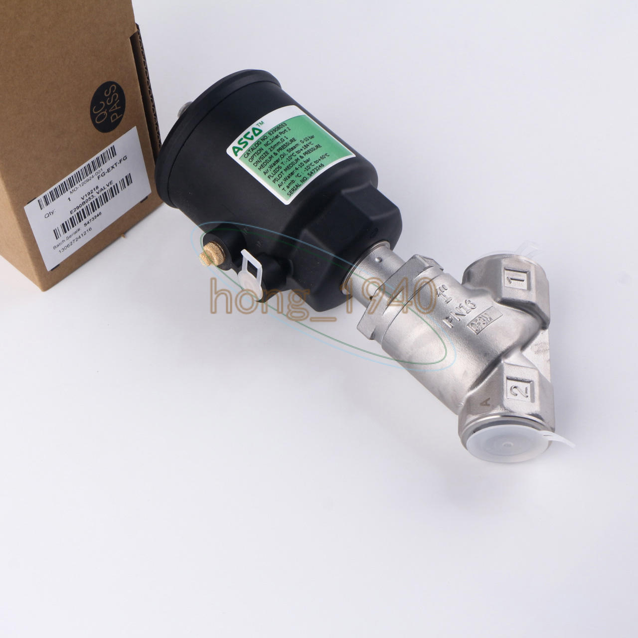 1 PCS  ASCO pneumatic angle seat valve E290B053 Free Shipping