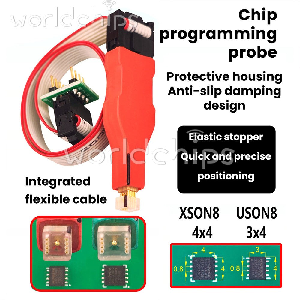 USON8 XSON8 Chip Download Burn Write Probe Spring Needle flash Chip Burner Cable