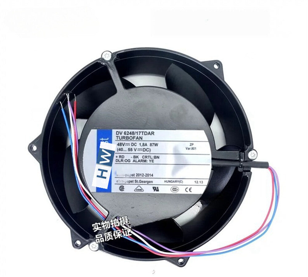 1/piece 4-wire DV6248/17TDAR 48V 1.8A 87W Cabinet Equipment Cooling Axial Fan