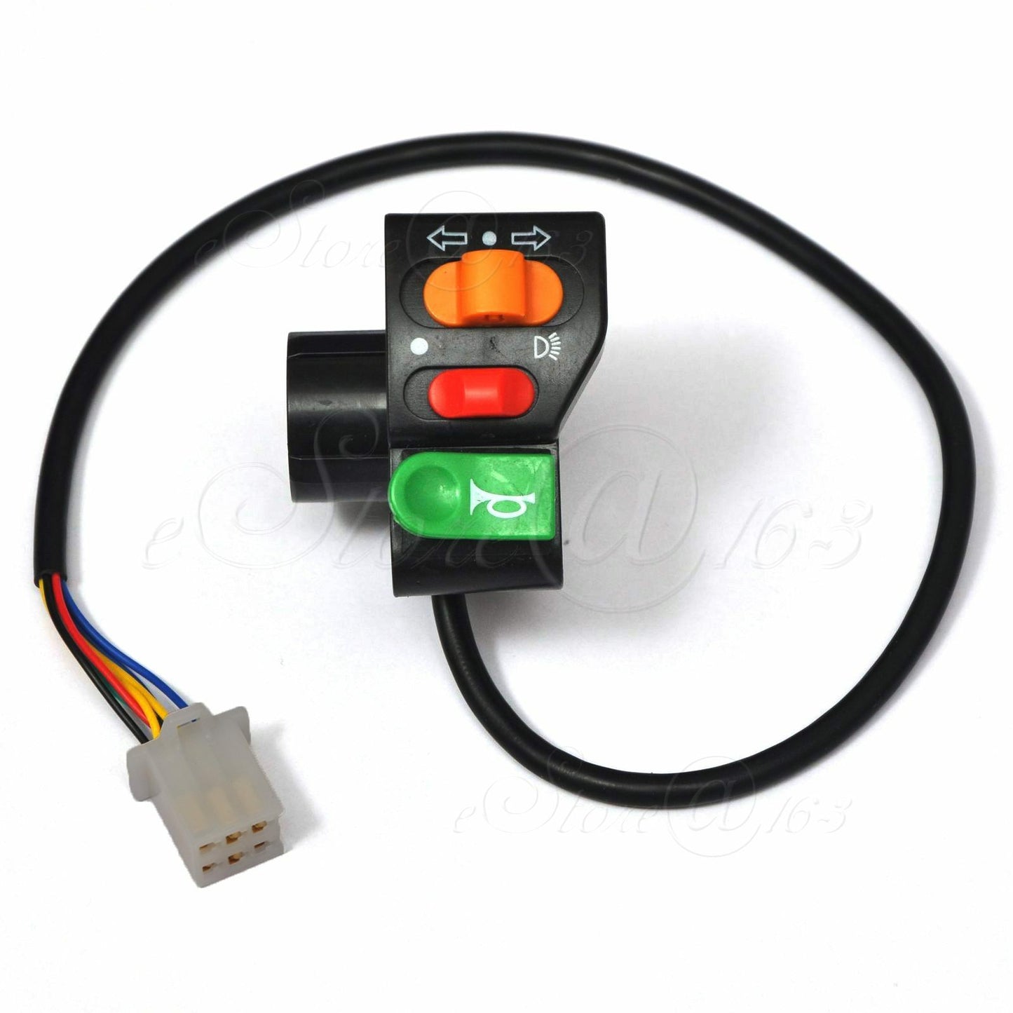 3in1 7/8" Φ22mm Handlebar Headlight/Turn Light/Horn Switch -Motor e-Bike Repair