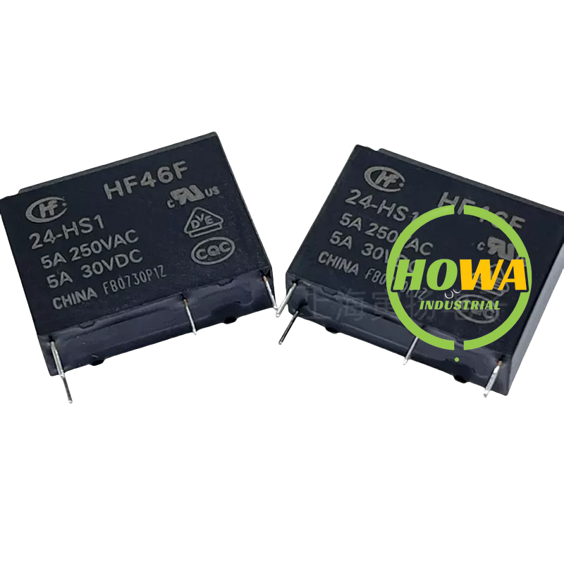 10/pieces  HF46F/5-HS1 HF46F/12-HS1 HF46F/24-HS1 HF46F/24-HS1T HF Relay