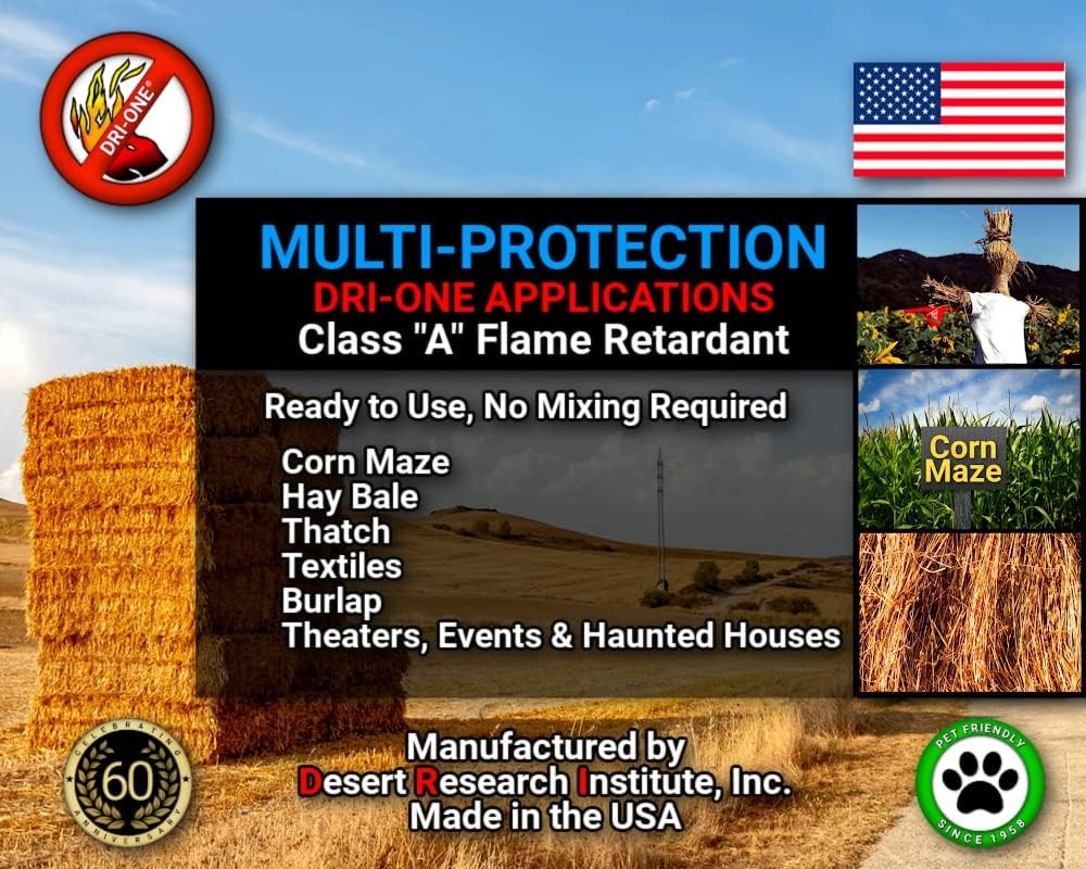 Fire Retardant Spray, Class A - Eco Safe for Fabric & Wood, NFPA 701 & ASTM E84