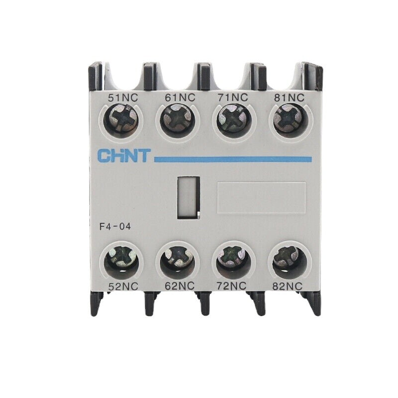 2PC  CHNT AC Contactor Auxiliary Contact Group F4-04 4NC Normally Closed