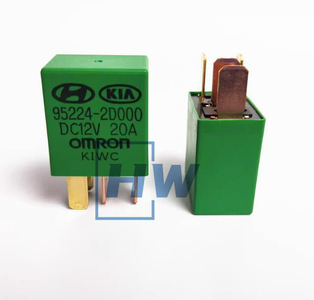 2Pcs   Hyundai KIA Power Horn Relay 95224-2D000 12V 20A with Base