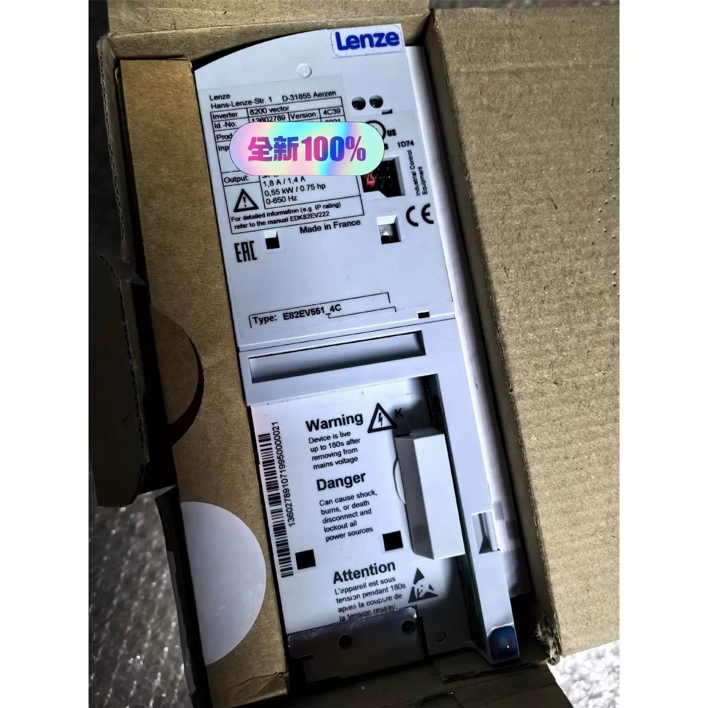 1/Piece  E82EV551K4C E82EV551_4C 3-400V 550KW Lenze Inverter