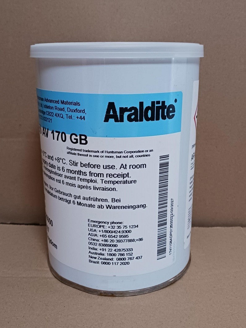Huntsman Araldite AV 170 GB Epoxy Adhesive 1KG (2.2 lb) EXP 2027  free ship
