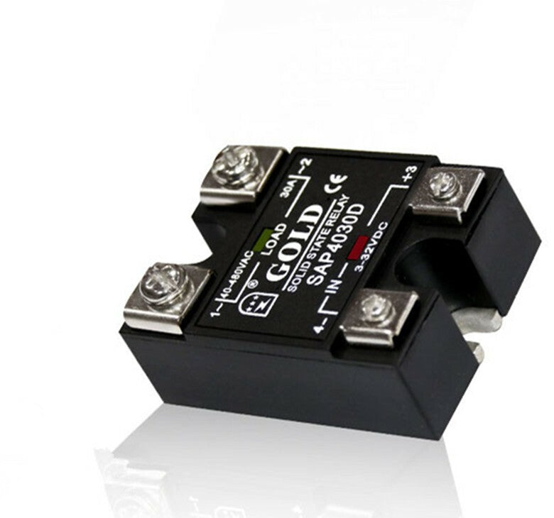 1pcs GOLD Single-phase Solid State Relay Model SAP4030D 30A DC Control AC