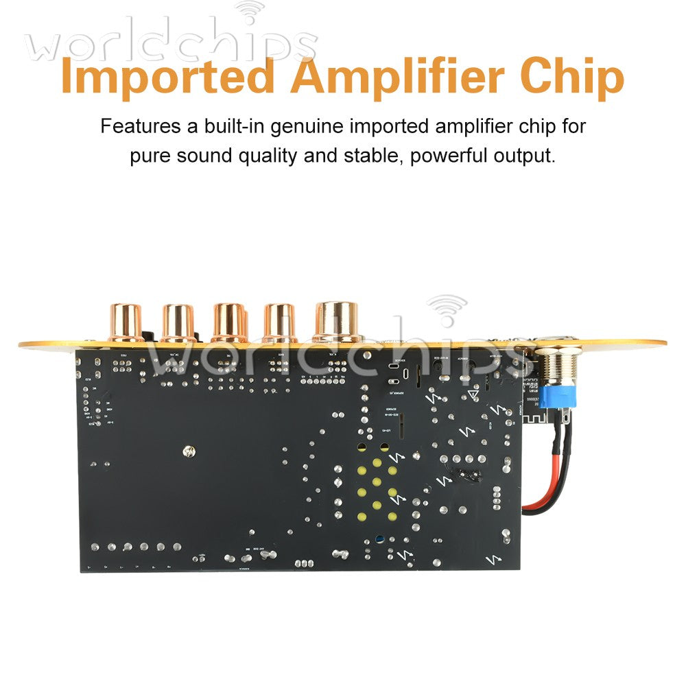 D900 Amplifier Board 2.1 Channel BLE5.0 Digital Amp Board Adjustable Bass Treble