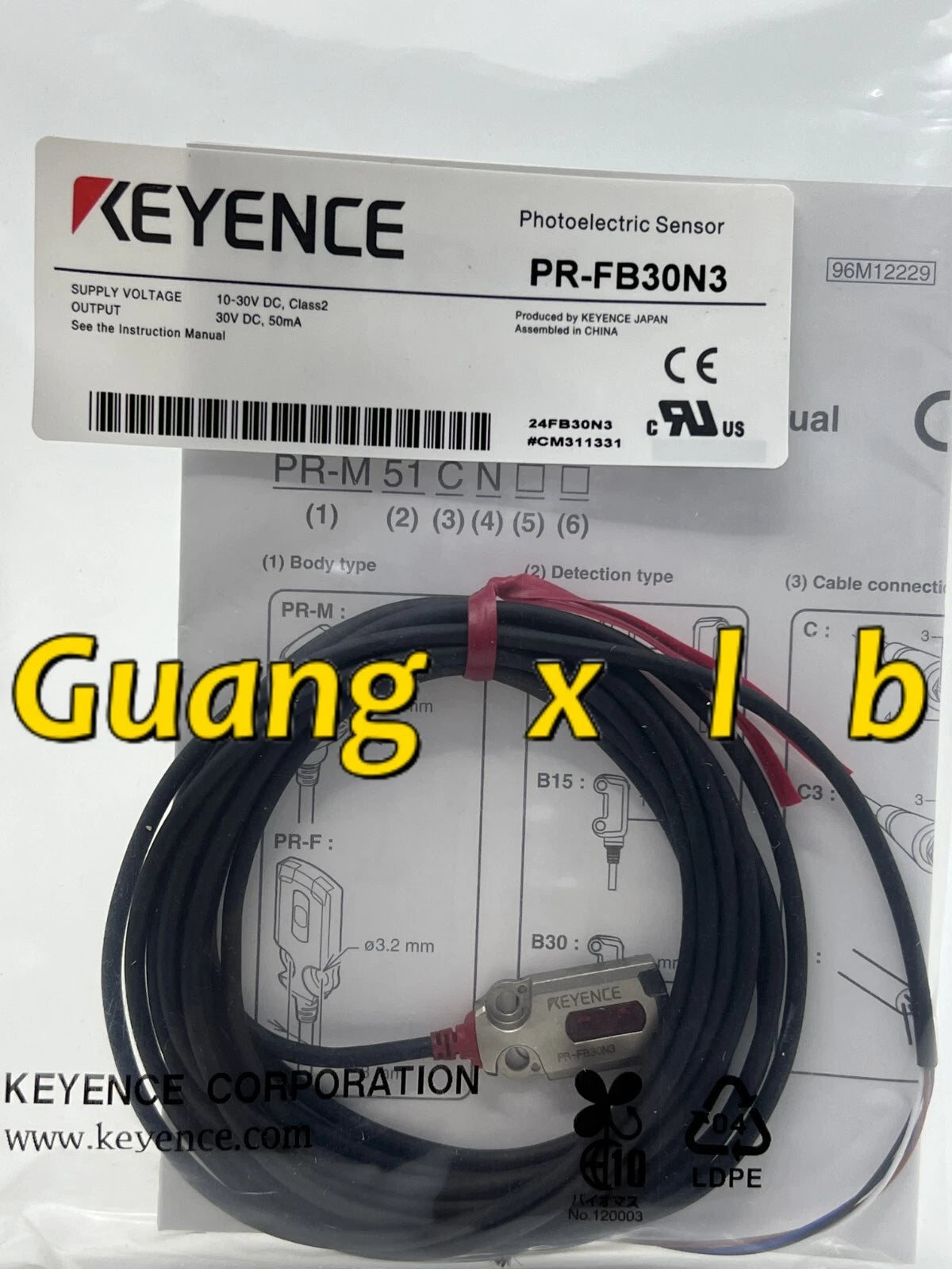 Keyence PR-FB30N3 Photoelectric sensor   air transport #G #P