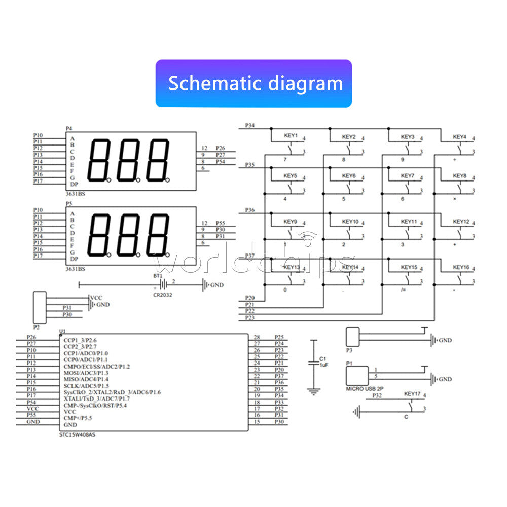 DIY Calculator Electronic Production Kit 51 Microcontroller Welding Exercise