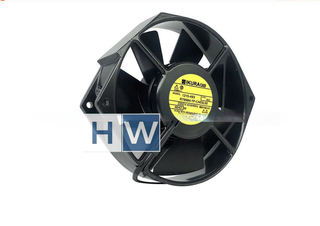1PC IKURA 220V 46/42W 1315-493 R7956M-TP-CN03L00 Metal Cabinet Cooling Fan