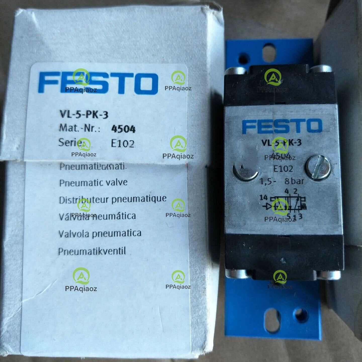 Festo VL-5-PK-3 4504 Valve  One Free Shipping VL5PK3