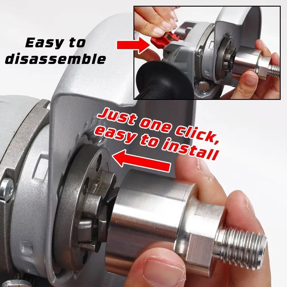 2 Piece 5 8 11 Thread Angle Grinder Adapter Set for XLOCK Tools Stainless