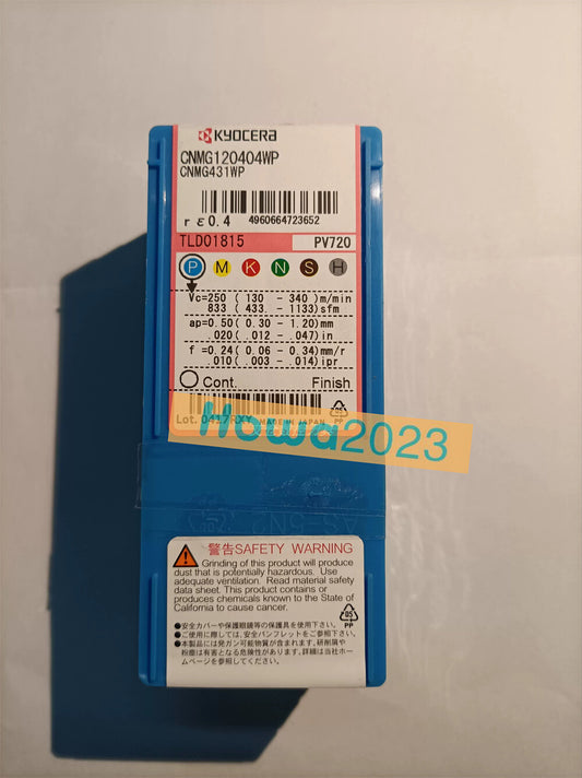 10Pcs/box KYOCERA CNMG120404WP PV720 CNMG431WP Turning Blade Carbide Inserts