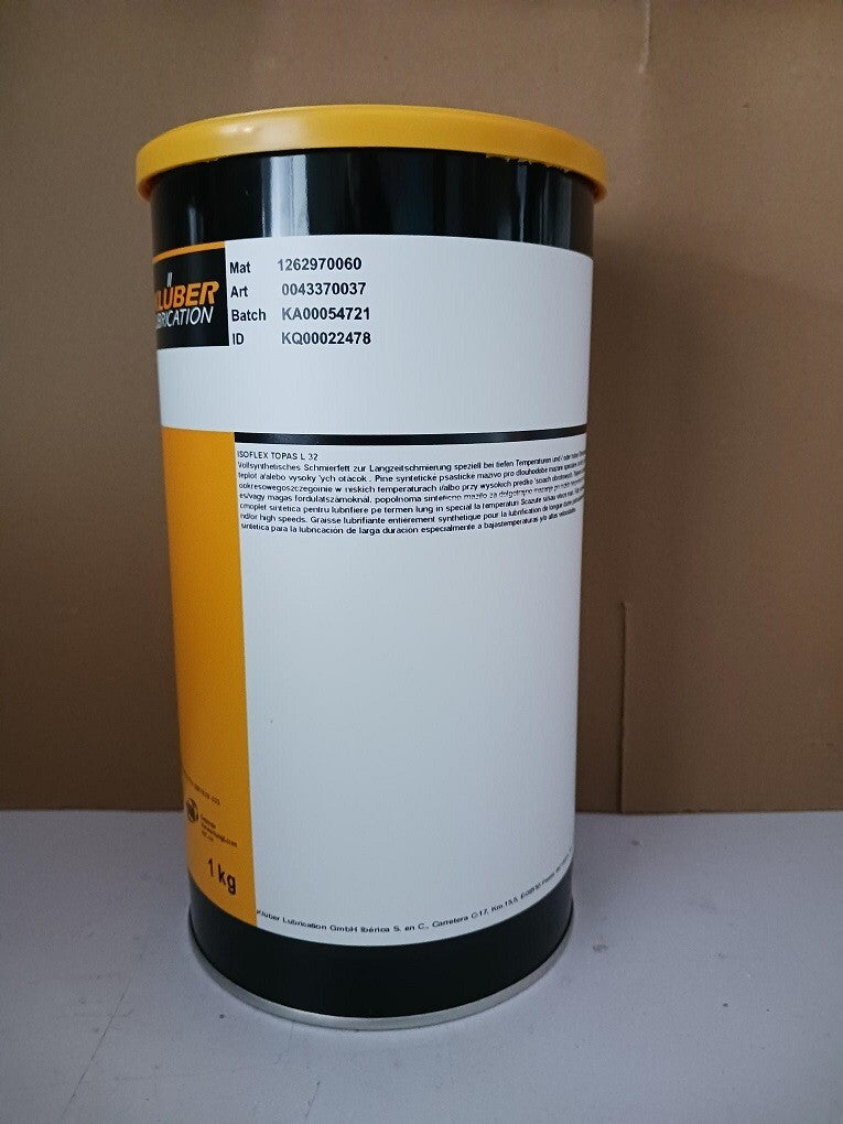 KLUBER Lubrication ISOFLEX TOPAS L 32 Grease 1Kg (2.2 LB)   free ship