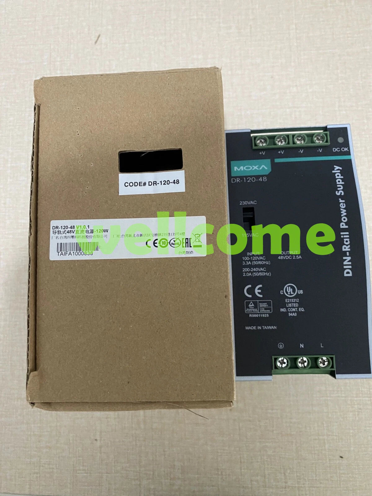 MOXA DR-120-48 48V Industrial Switching Power Supplies Ports Fast Delivery