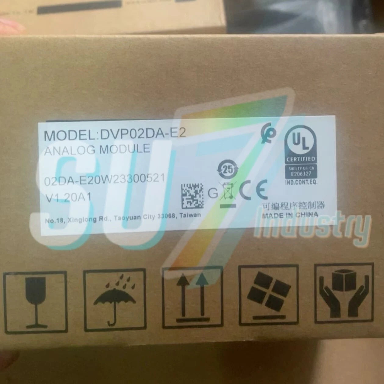 DELTA DVP02DA-E2 PLC Module# 1pcs    In Box