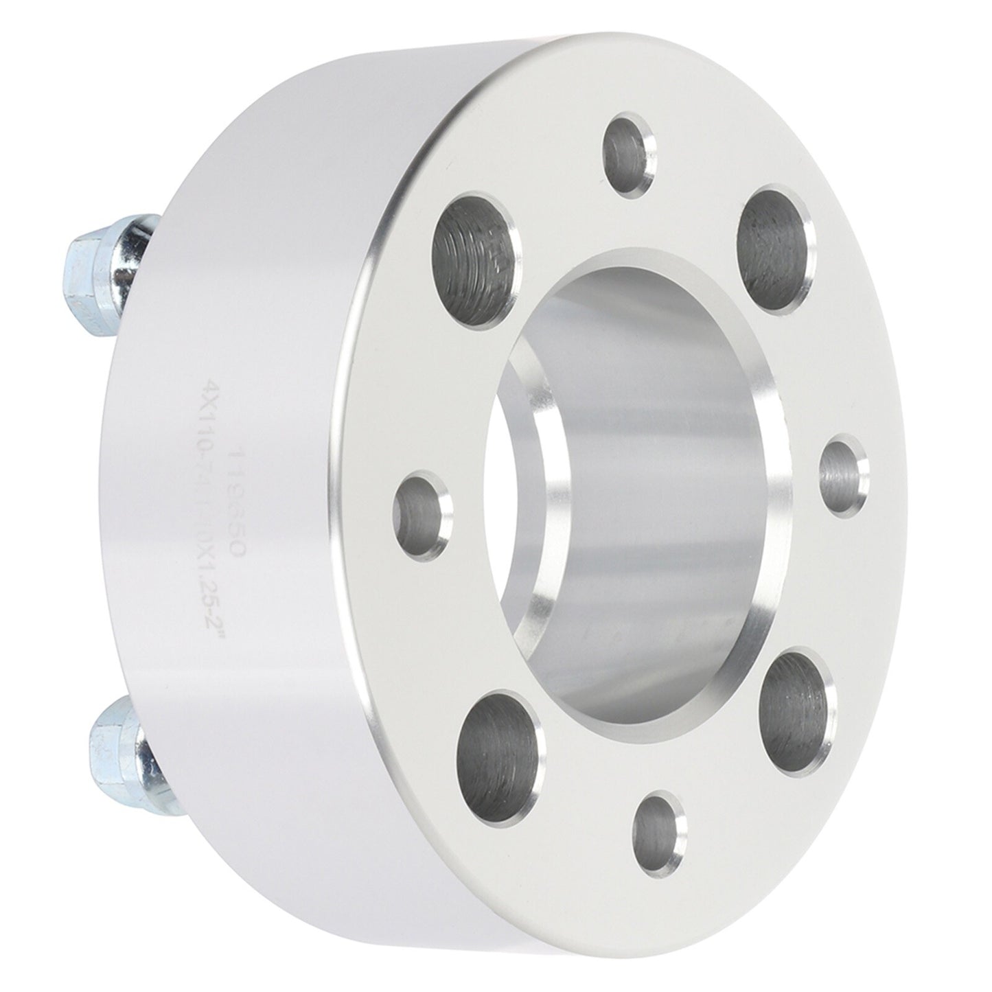 2 Pcs 2" ATV Hub Centric Wheel Spacers 4/110 For Honda Yamaha w/ 10x1.25 Studs