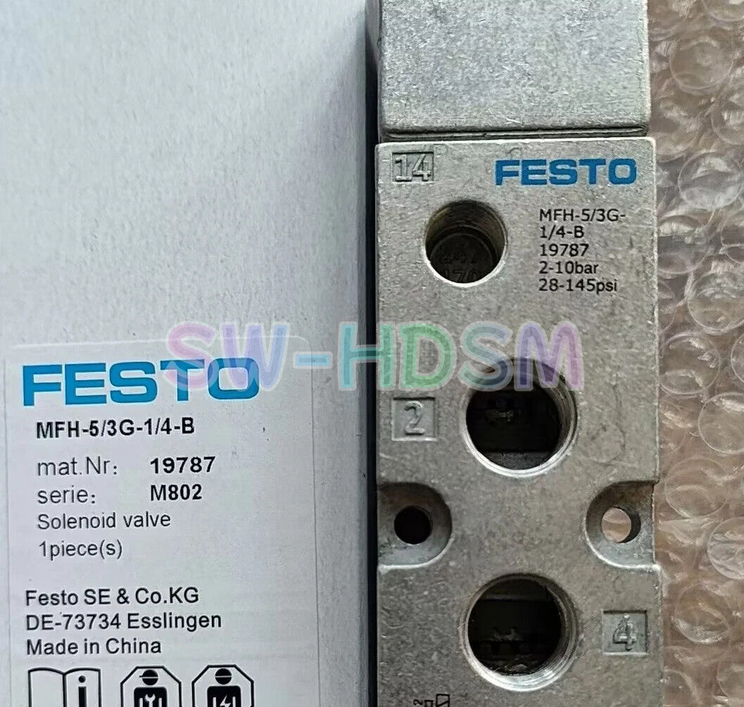 1PCS  FESTO MFH-5/3G-1/4-B MFH5/3G-1/4-B 19787 PLC freight free