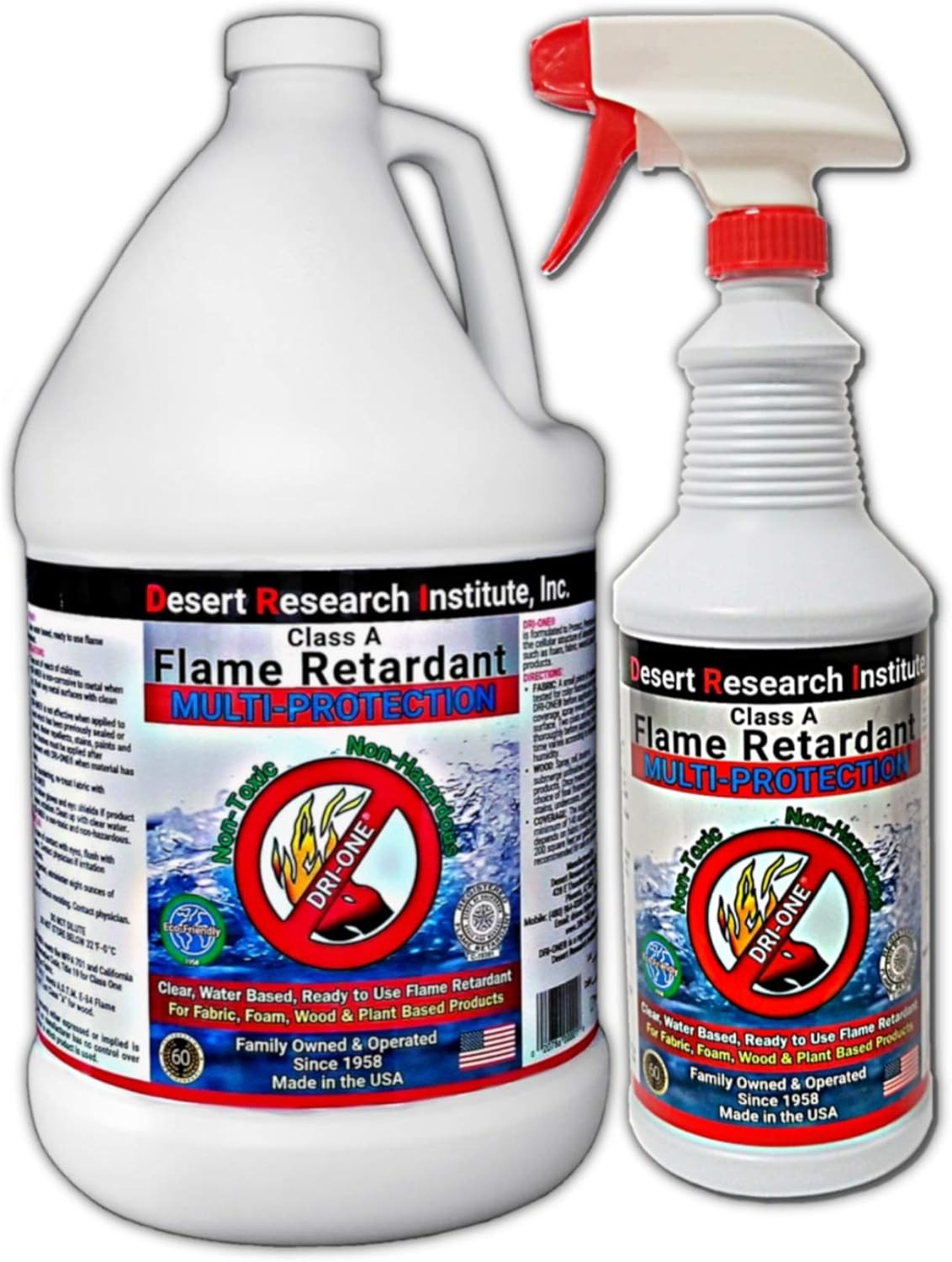 Fire Retardant Spray, Class A - Eco Safe for Fabric & Wood, NFPA 701 & ASTM E84