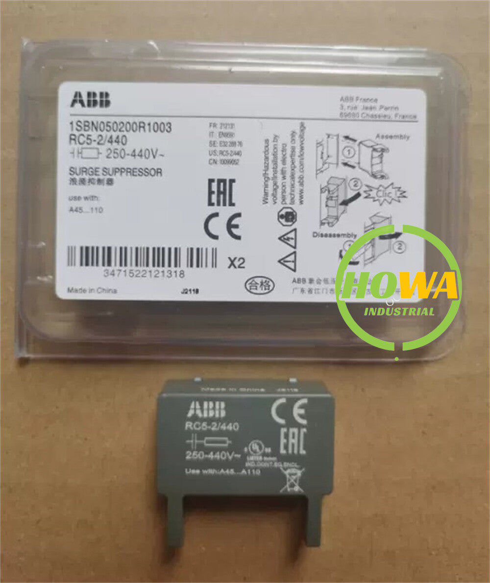 Pack/2pieces  ABB Surge Suppressor Contactor Accessory RC5-2/440 250-440V AC