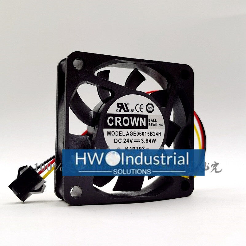 CROWN AGE06015B24H DC24V 3.84W 6015 6CM Light Cooling Small Fan