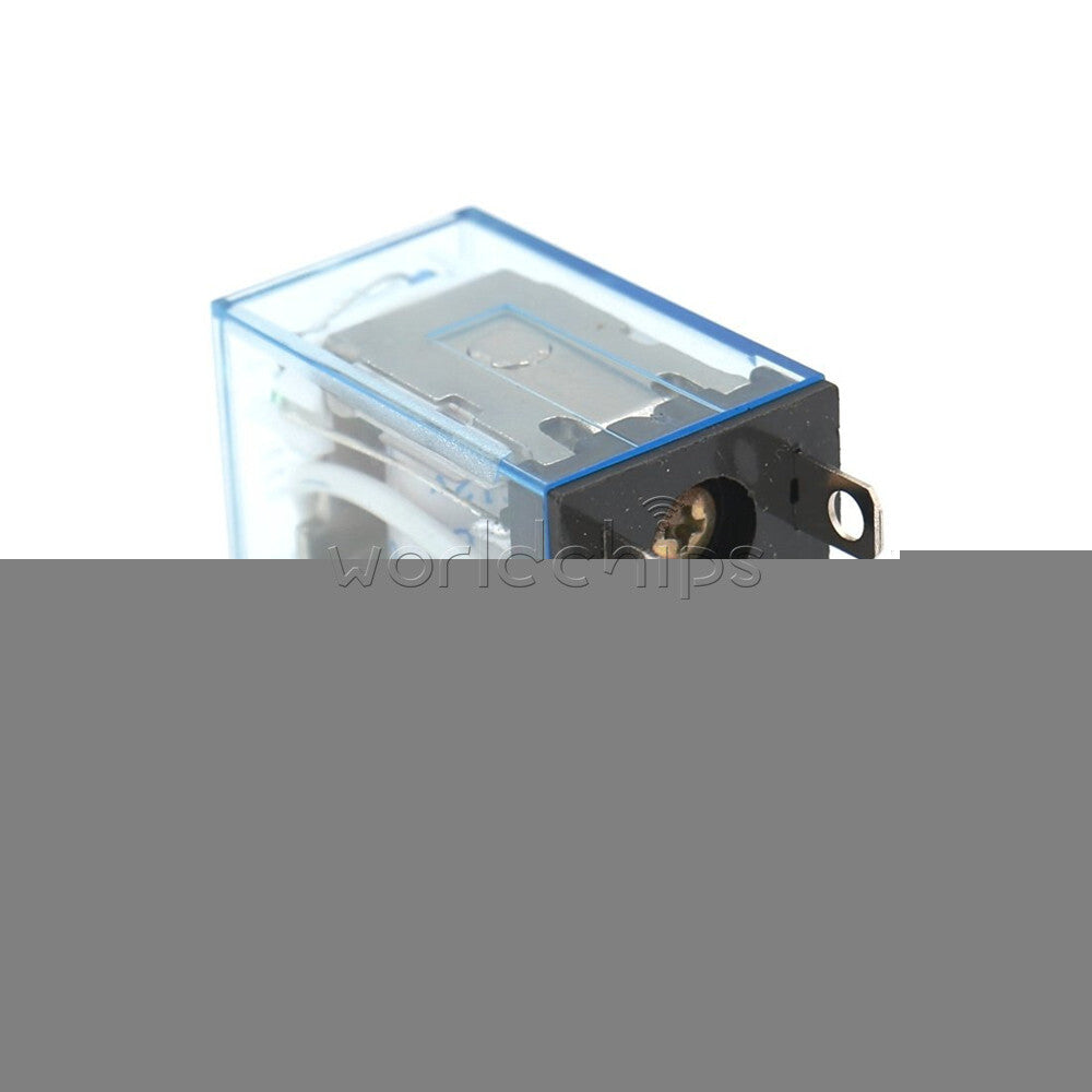 10PCS DC12V DC Coil Power Relay LY2NJ DPDT 8 Pin HH62P JQX-13F With Socket Base