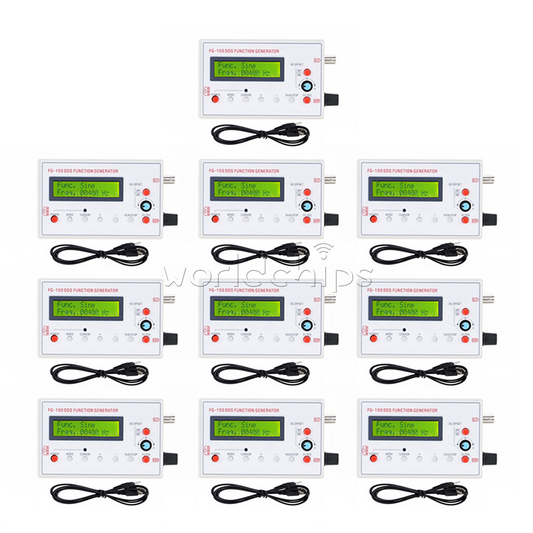 1-10x DDS Function Signal Generator Module 1HZ-500KHz Sine + Square Wave FG-100