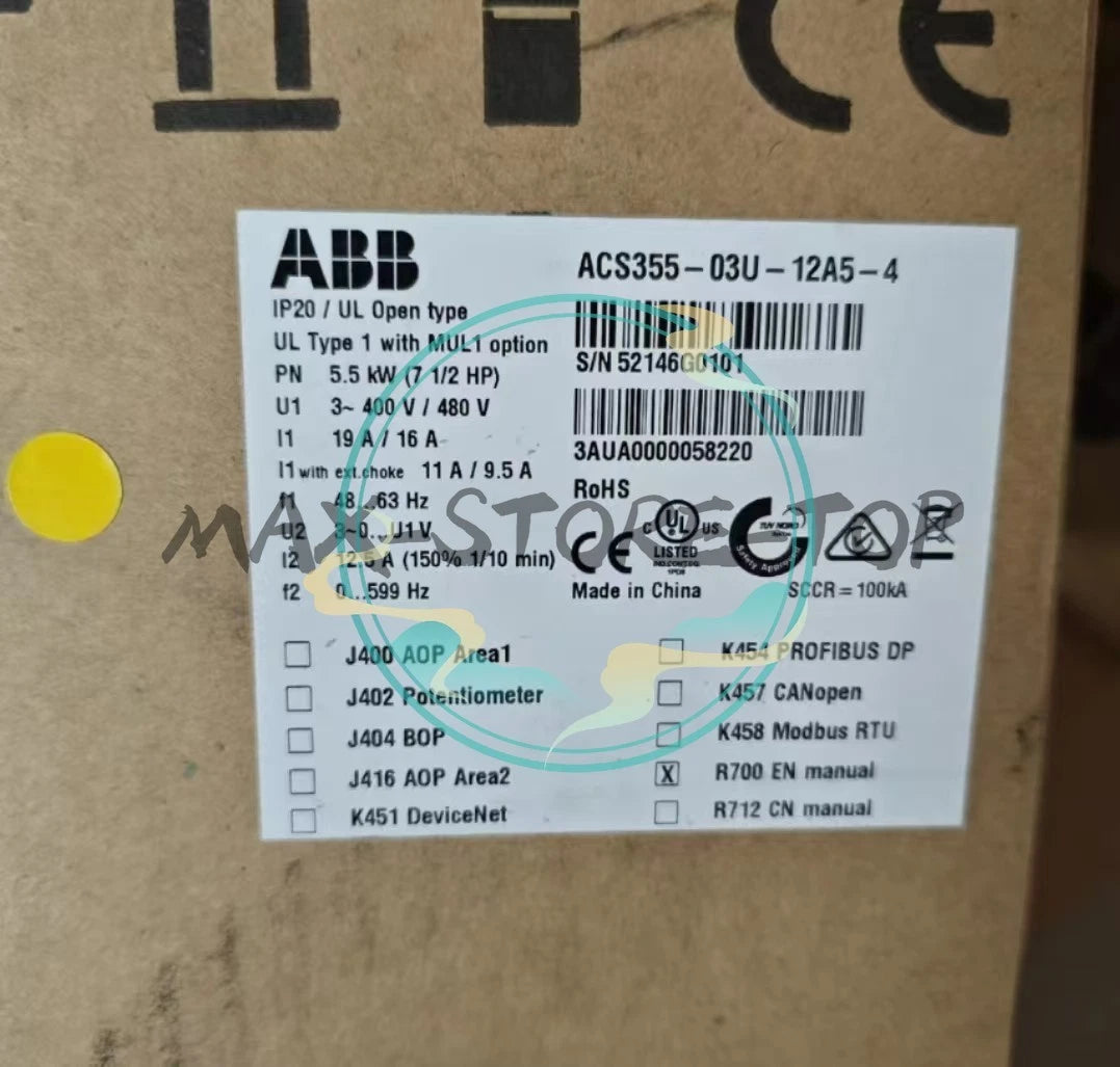 1 PC ACS355-03U-12A5-4  ABB Frequency Converter Fast delivery