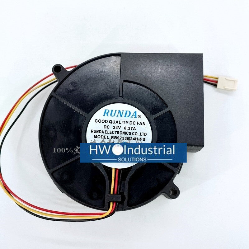 RUNDA RB9733B24H-FS DC24V 0.37A 3-wire server turbine cooling fan