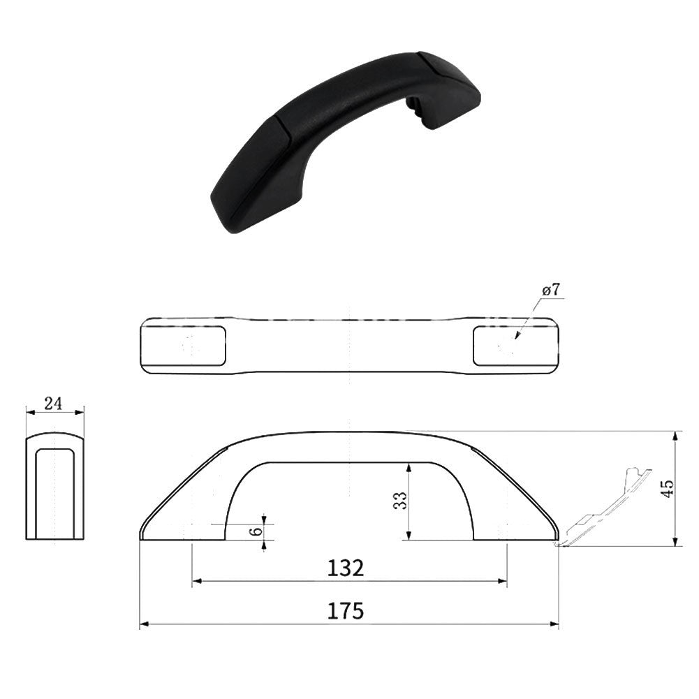 Exterior Door Handle Trailer Door Handle Scratch Resistant Smooth Touch