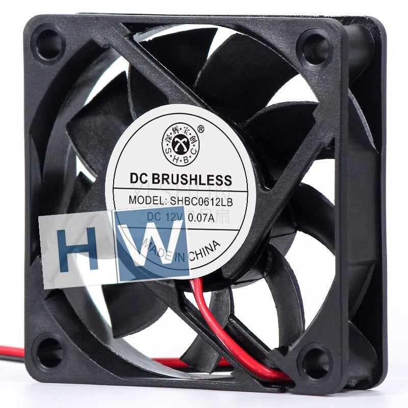 1PC SHBC0612LB 12V 0.07A 6CM 60*15mm 2-wire Cooling Fan