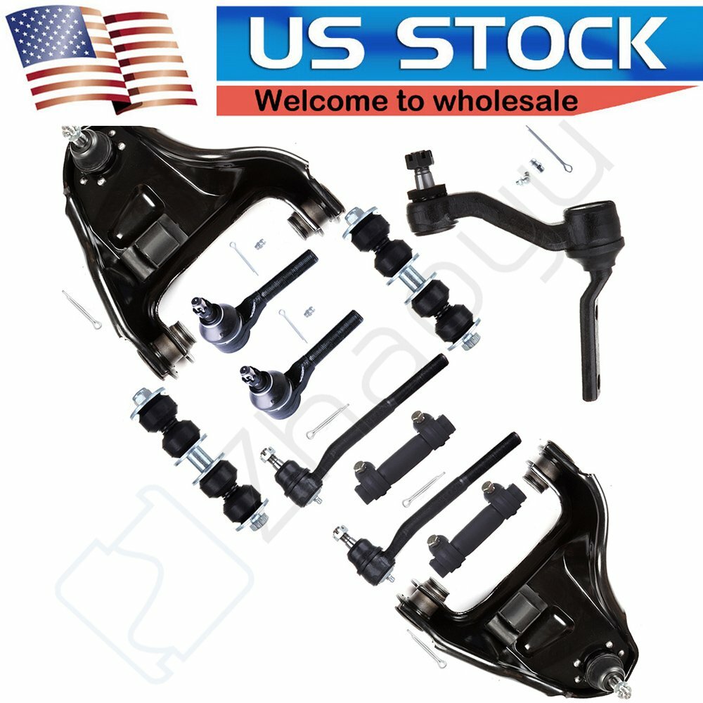 11Pcs Front Upper Control Arm Tie Rod End Fit For Chevrolet Blazer S10 GMC Isuzu
