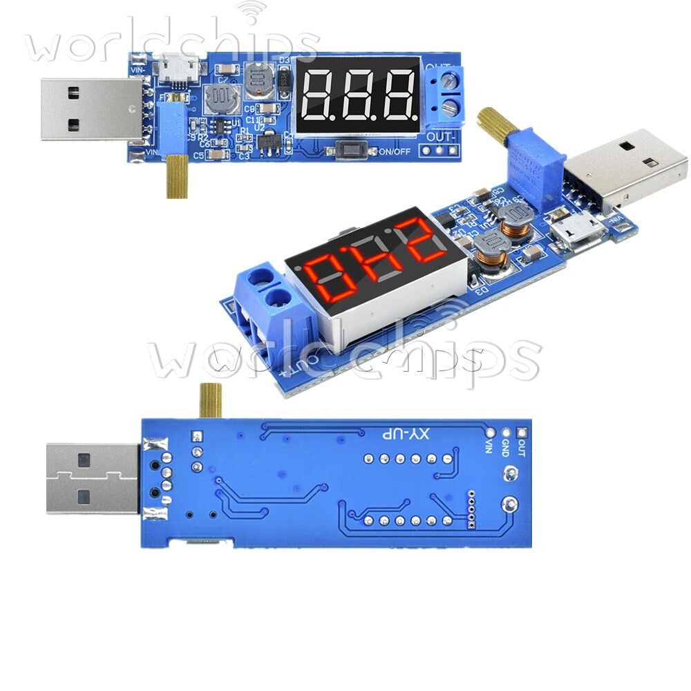 5PCS 5V to 1.2V~24V DC-DC USB Step-UP Step-Down Converter Power Supply Module
