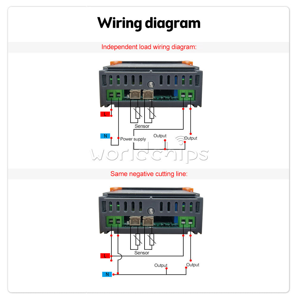 STC-3031 AC 110-220V DC 12V 24V Digital Temperature Humidity Sensor Controller