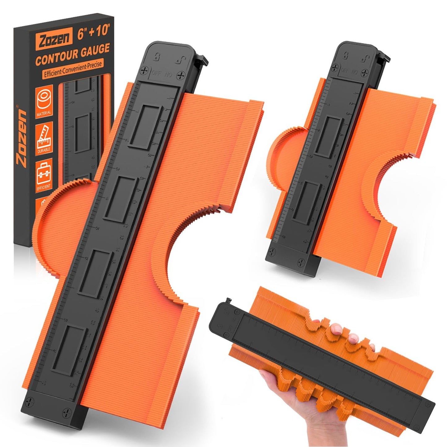 Christmas Stocking Stuffers for Men - Contour Gauge with Engraved Scale, Not Fad